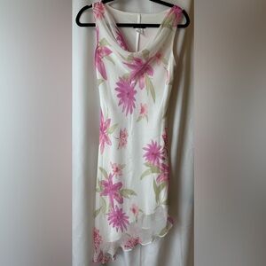 Alyn Paige Floral Asymmetrical Dress